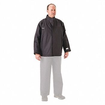 NASCO Flame Resistant Rain Jacket PU 4XL Blue, 54XT67