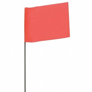 ABILITY ONE Marking Flags Fluorescent Orange PK100, 54XZ47