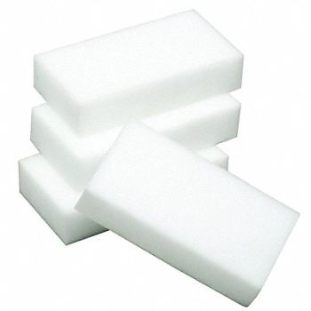 ABILITY ONE Scouring Pad 4 5/8 in L White PK4, 54XZ58