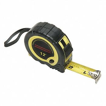 SKILCRAFT Tape Measure SAE Blade 12 ft L, 54XZ59