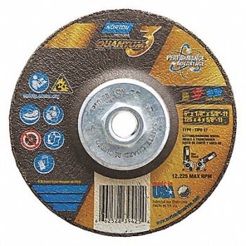NORTON Depressed Center Wheels 5 dia., 54YL87