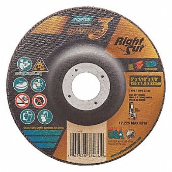 NORTON Depressed Center Wheels 5 dia., 54YL95