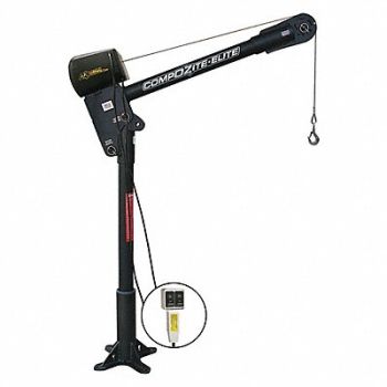 OZ LIFTING PRODUCTS Davit Crane 1200 lb 20in to 42in Reach, 54YM62