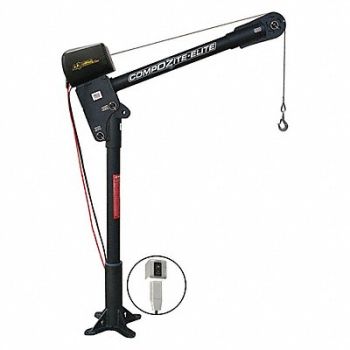 OZ LIFTING PRODUCTS Davit Crane 1200 lb 20in to 42in Reach, 54YM63