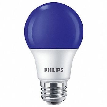 PHILIPS LED Bulb A19 3000K 60 lm 8W, 54YP59