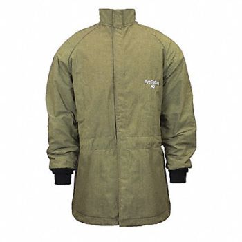 NATIONAL SAFETY APPAREL K4821 Flame-Resistant Jacket Green 3XL, 54YR40
