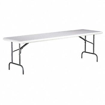 ABILITY ONE Folding Table Rectangle 204 Dia., 54ZH69
