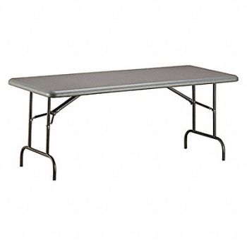 ABILITY ONE Folding Table Rectangle 204 Dia., 54ZH70