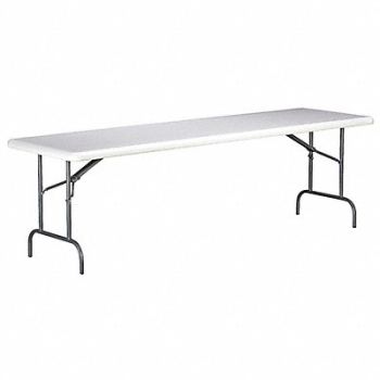 ABILITY ONE Folding Table Rectangle 252 Dia., 54ZH95