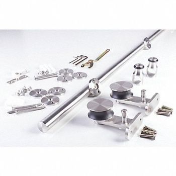 NATIONAL GUARD Hardware Pack Sliding SS Brushed SS, 54ZT61