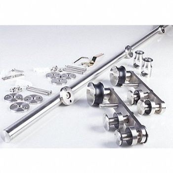 NATIONAL GUARD Hardware Pack Sliding SS Brushed SS, 54ZT65
