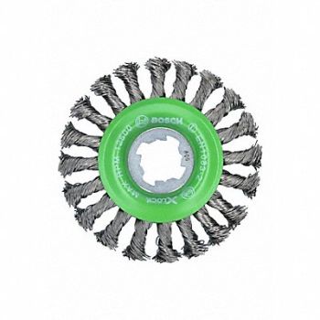 BOSCH Wire Wheel Brush 4-1/2 Dia Brush, 54ZT86