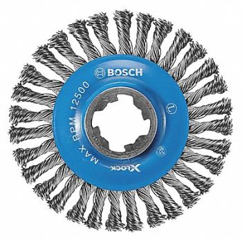 BOSCH Wire Wheel Brush 4-1/2 Dia Brush, 54ZT87