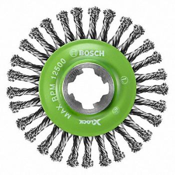 BOSCH Wire Wheel Brush 4-1/2 Dia Brush, 54ZT88