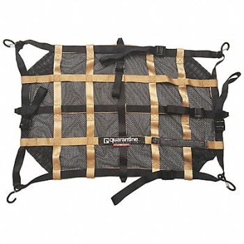 QUARANTINE RESTRAINTS Cargo Net Black Polyester 3 ft.L 400 lb., 54ZV50