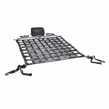 QUARANTINE RESTRAINTS Cargo Net Polyester 3 ft 6 L 400 lb., 54ZV51