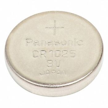 GRAINGER APPROVED Button Cell Battery 3VDC 30mAh Capacity, 54ZW43