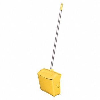 REMCO Long Handled Dust Pan Yellow, 54ZX39