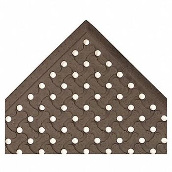 CONDOR Drainage Mat Black 4 ft.x6 ft., 3LMD4