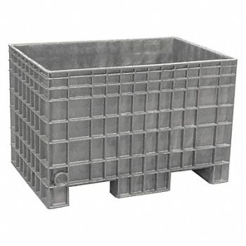 BUCKHORN Bulk Container Light Gray Solid, 55AA16