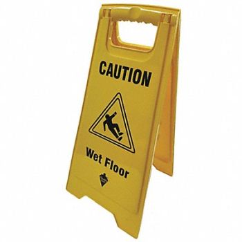 TOUGH GUY Caution Sign 23-39/64 H 11-51/64 W, 55AK19