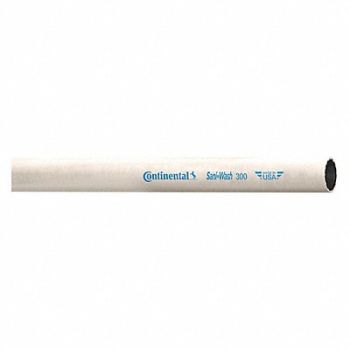 CONTINENTAL Washdown Hose 1 ID x 100 ft White, 55AW90