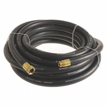 CONTINENTAL Garden Hose 1 ID x 100 ft Black, 55AX26