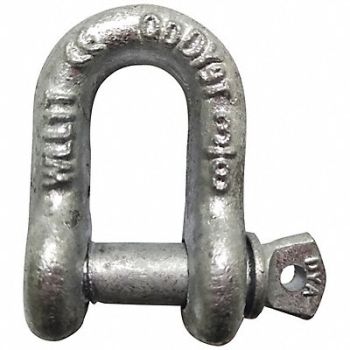 GRAINGER APPROVED Chain Shackle Screw Pin 3/8 Body Size, 55AY01
