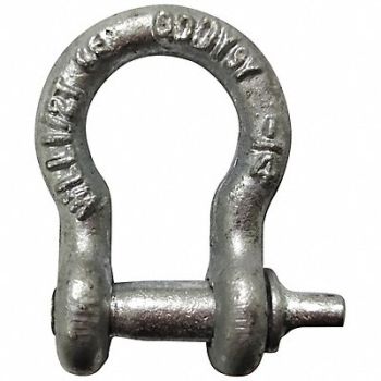 GRAINGER APPROVED Anchor Shackle Screw Pin 1/4 Body Size, 55AY05