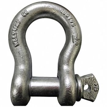 GRAINGER APPROVED Anchor Shackle Screw Pin 1-1/8 Body Size, 55AY14