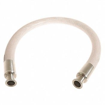 CONTINENTAL Food Grade Hose 2 ID x 25 ft Clear, 55CE21