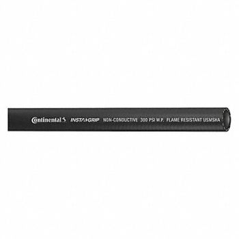 CONTINENTAL Air Hose 1/2 ID x 50 ft Black, 55CK72