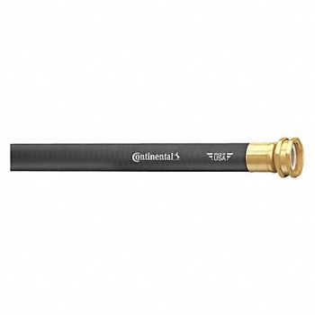 CONTINENTAL Garden Hose 5/8 ID x 100 ft Black, 55CN85