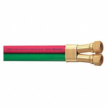 CONTINENTAL Welding Hose 3/16 ID x 12 ft 6, 55CP07
