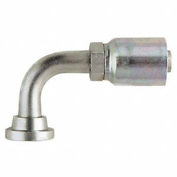 PARKER Crimp Fitting 90 Deg 1/2 I.D. M Flange, 55CZ51