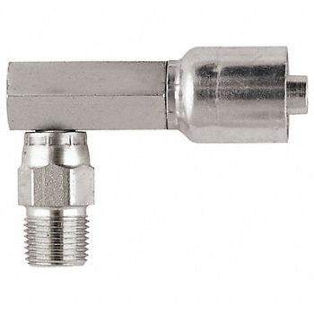 PARKER Crimp Fitting 90 Deg 1/2 ID 1/2 MNPTF, 55CZ77