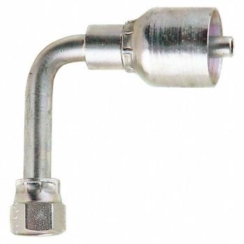 PARKER Crimp Fitting 90deg 3/4 ID 1-1/16 FJIC, 55CZ98
