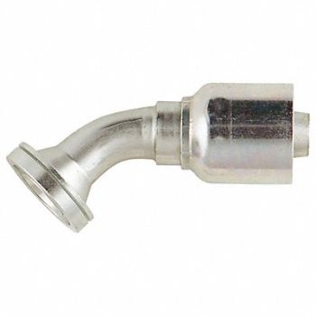 PARKER Crimp Fitting 45 Deg 1-1/4 ID MFlange, 55DA40