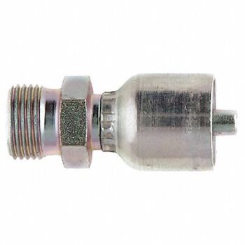 PARKER Crimp Fitting 1 I.D. 0.511 M Metric, 55DE20
