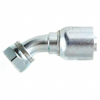 PARKER Crimp Fitting 45 Deg 1 I.D. F ORS, 55DD58