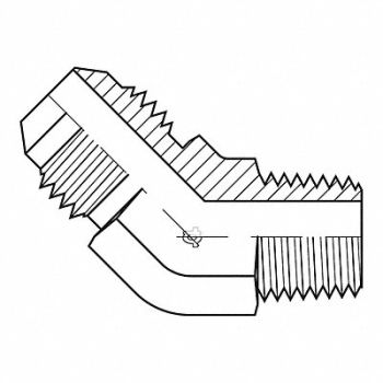 ADAPTALL Hose Adapter 1-1/4 JIC 1-1/4 BSPT, 55DU13