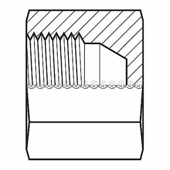 ADAPTALL Hose Adapter 42 mm Metric, 55DU40