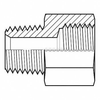 ADAPTALL Hose Adapter 1/2 NPT 26 mm, 55DV05
