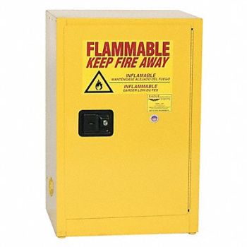 EAGLE K2473 Flammable Liquid Safety Cabinet Yellow, 55EA68