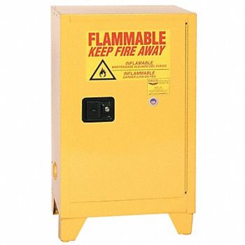 EAGLE Flammable Liquid Safety Cabinet Yellow, 55EA72