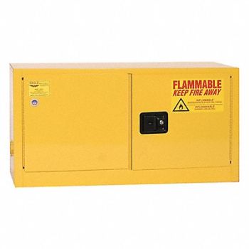 EAGLE Flammable Liquid Safety Cabinet Yellow, 55EA73