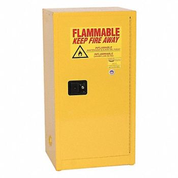 EAGLE K2480 Flammable Liquid Safety Cabinet Yellow, 55EA76