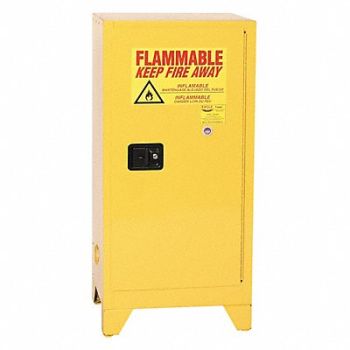 EAGLE Flammable Liquid Safety Cabinet Yellow, 55EA77