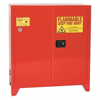 EAGLE Flammable Liquid Safety Cabinet Red, 55EA94
