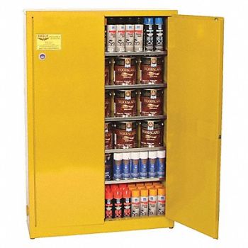 EAGLE K3011 Flammable Liquid Safety Cabinet Yellow, 55EC33